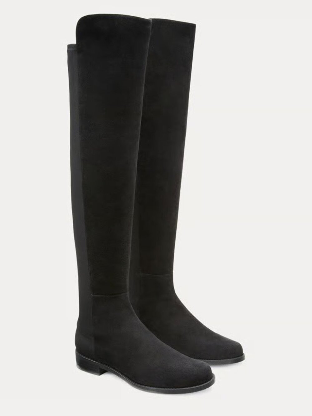 Stuart Weitzman 5050 Black Suede Boots Size 7.0